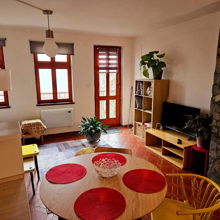 TV a/nebo společenská místnost v ubytování Apartment Salamander