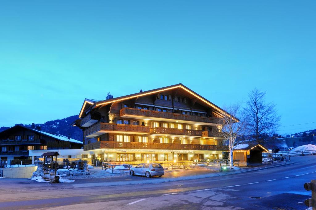 Hotel Bellerive Gstaad v zimě