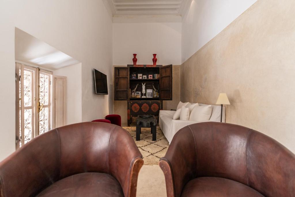 Posezení v ubytování Riad Nomada Marrakech