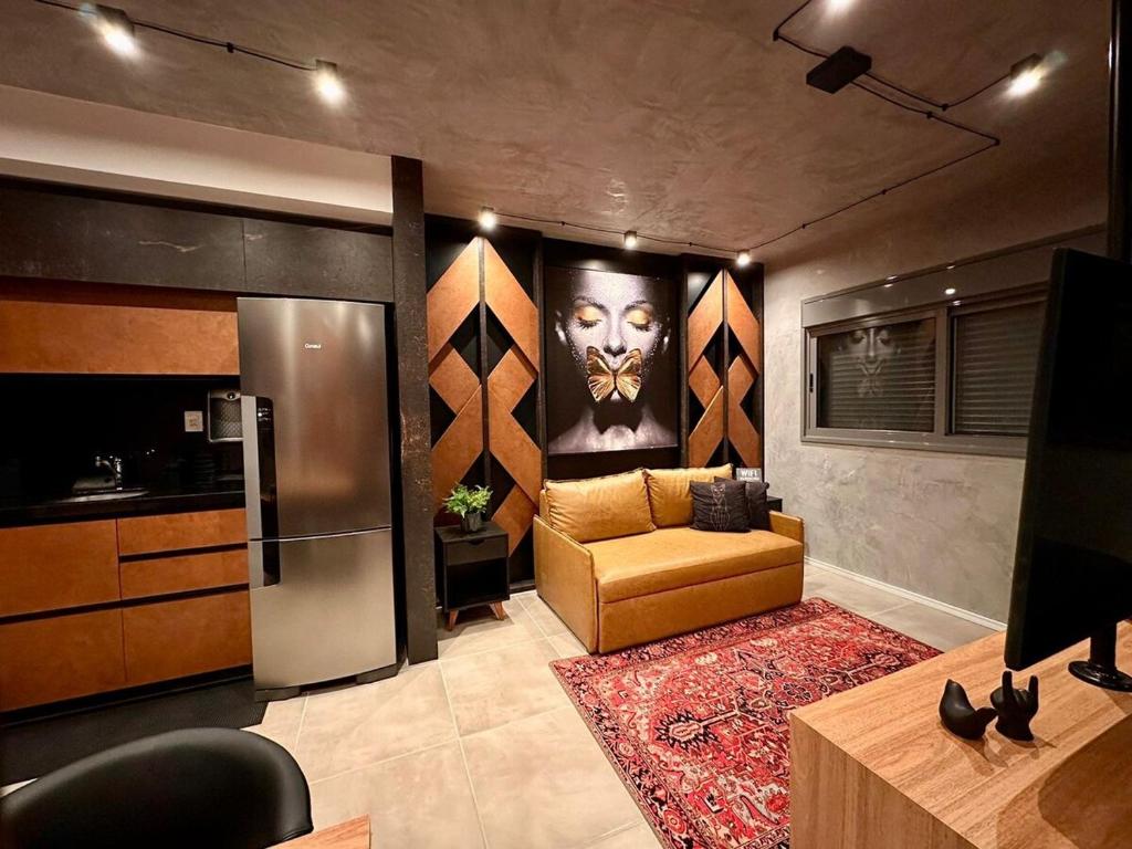 Posezení v ubytování Lindo Loft próximo ao Iguatemi