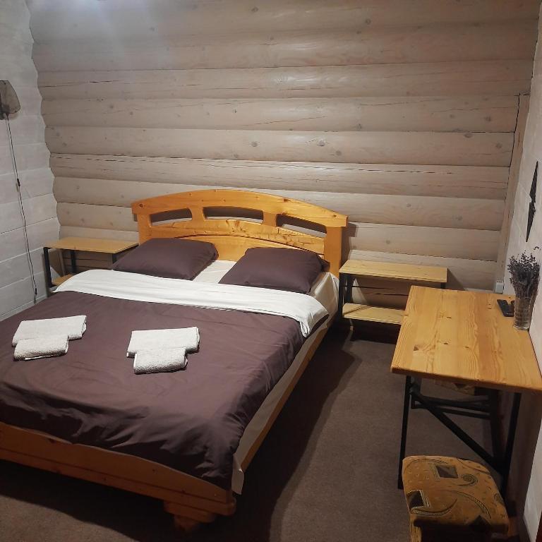 Postel nebo postele na pokoji v ubytování Lucy