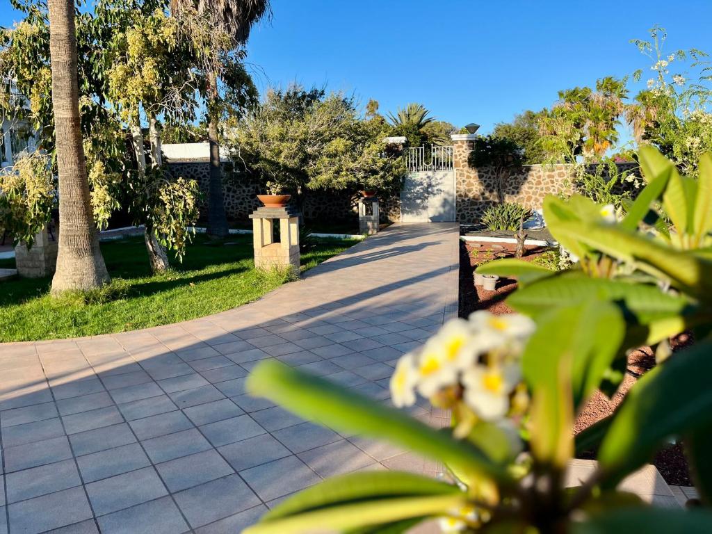 Κήπος έξω από το Kishni, peaceful and luxury suite villa