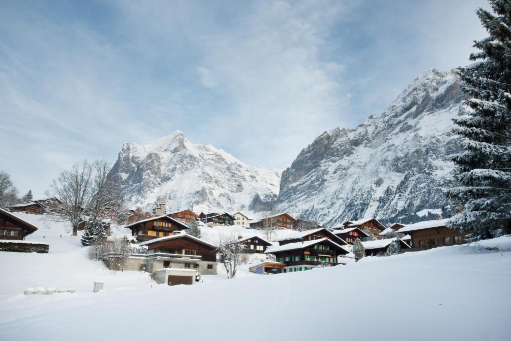 MOM - Alpine Boutique Apartments, Chalet Fagus, Terrace Studio trong mùa đông