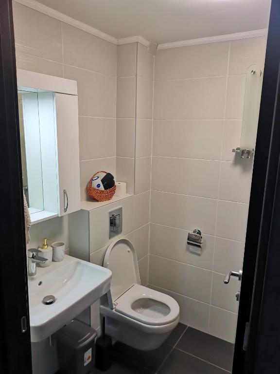 Koupelna v ubytování LILLY apartman