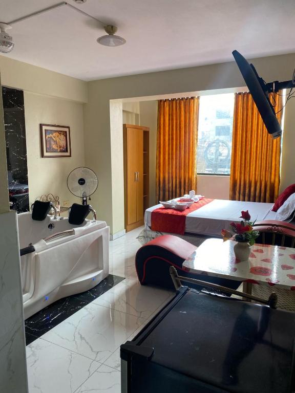 Letto o letti in una camera di Hotel SPRING