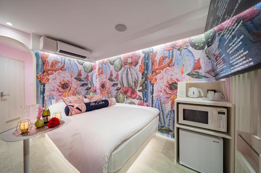 Kuchyň nebo kuchyňský kout v ubytování Hotel CARA 大人専用Adult only hotel