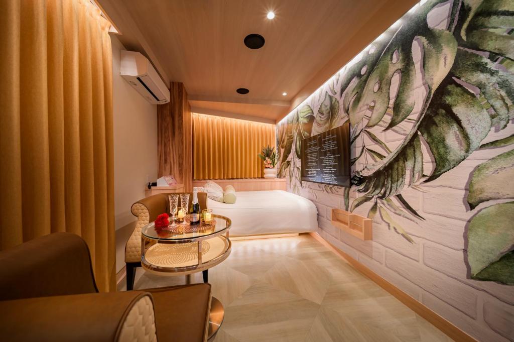 Posezení v ubytování Hotel CARA 大人専用Adult only hotel