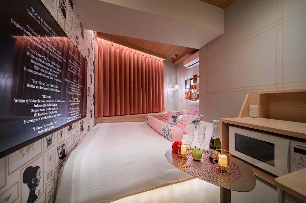 Kuchyň nebo kuchyňský kout v ubytování Hotel CARA 大人専用Adult only hotel