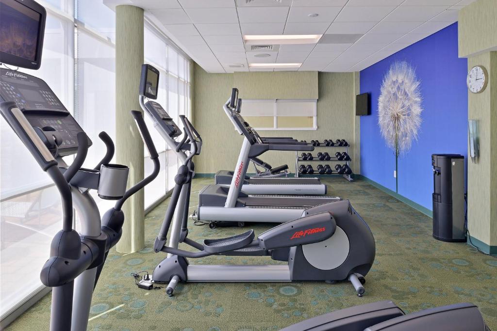 Fitness centrum a/nebo fitness zařízení v ubytování SpringHill Suites by Marriott Voorhees Mt. Laurel/Cherry Hill