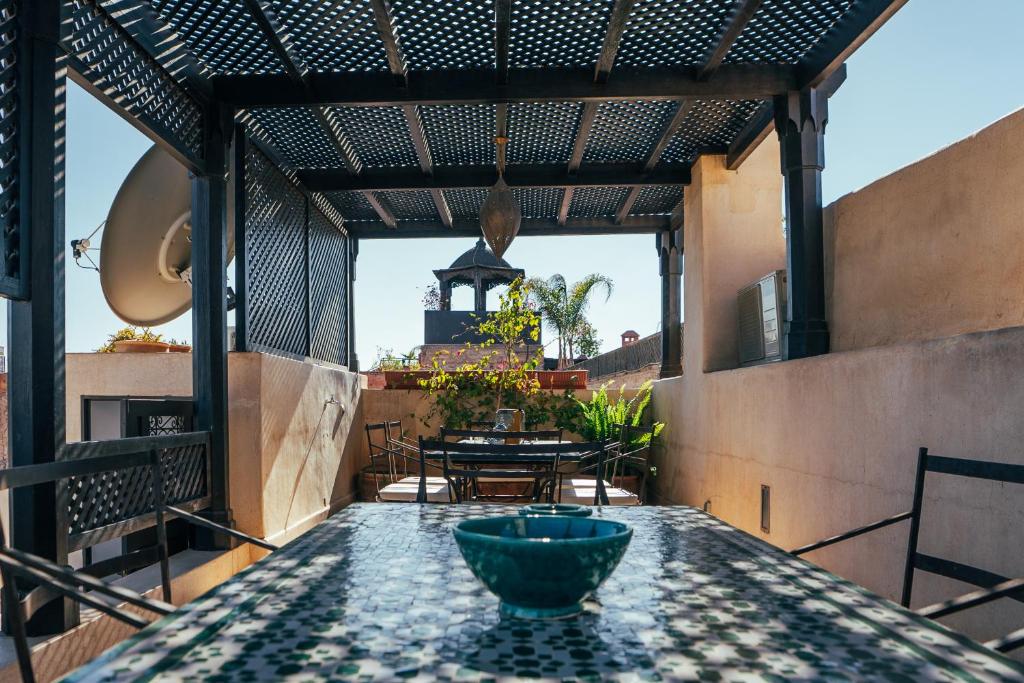 Balkón nebo terasa v ubytování Riad Nomada Marrakech