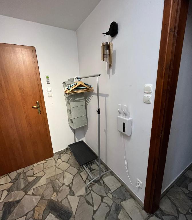 Koupelna v ubytování Apartament MATI