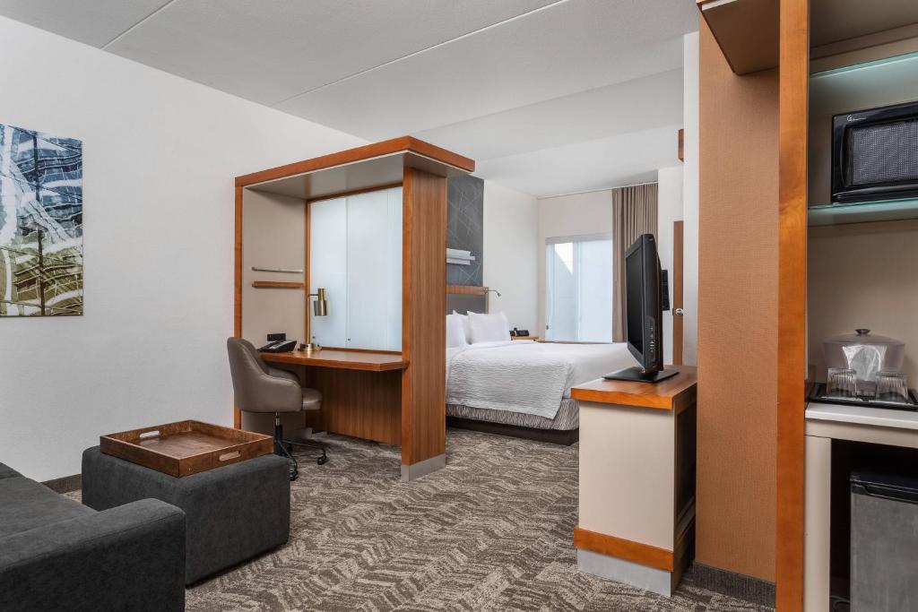SpringHill Suites by Marriott Downtown Chattanooga/Cameron Harbor - Estudio Con Cama King, Balcón Y Sofá Cama