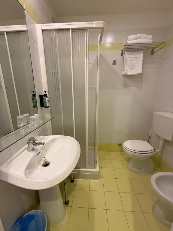 Koupelna v ubytování Hotel Meridiana