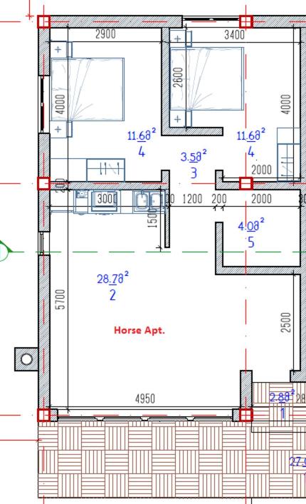 Půdorys ubytování TwinSide Chalet Bakuriani