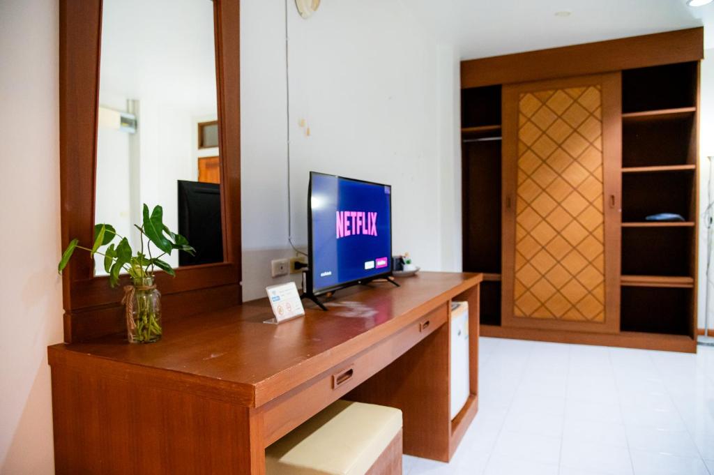 TV a/nebo společenská místnost v ubytování Diamond Place Ao Nang