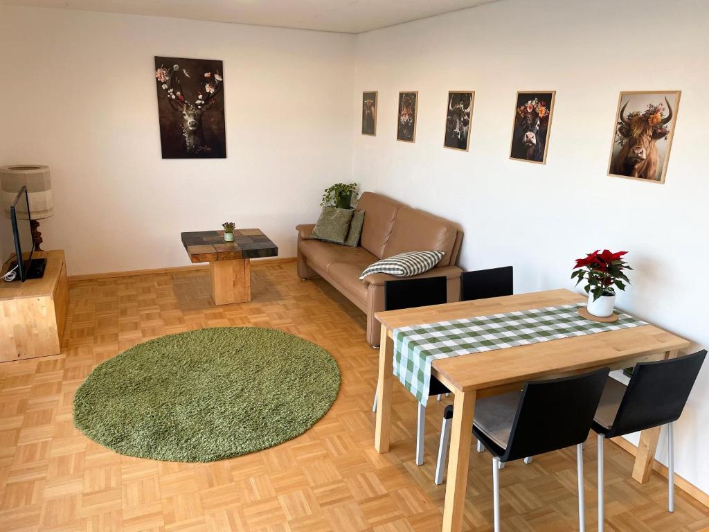 Posezení v ubytování Ferienwohnung Schwarzwaldblick