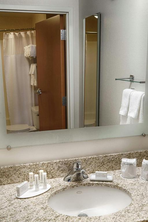 Koupelna v ubytování SpringHill Suites by Marriott Albany Latham-Colonie