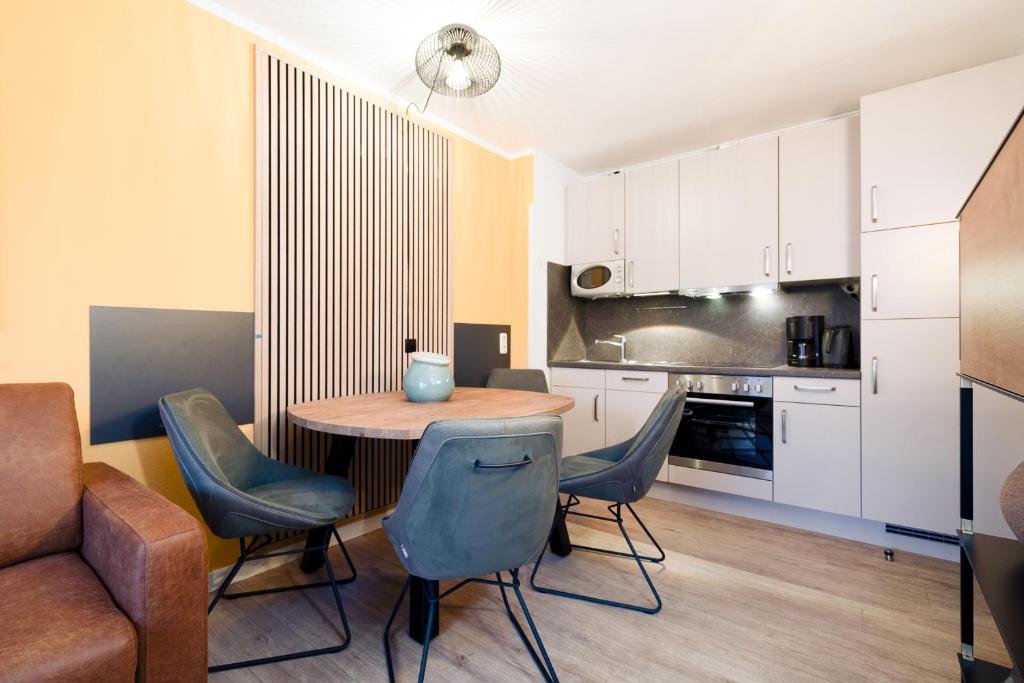 Kuchyň nebo kuchyňský kout v ubytování Das Solaris 16 Beach Apartment strandnah und hundefreundlich