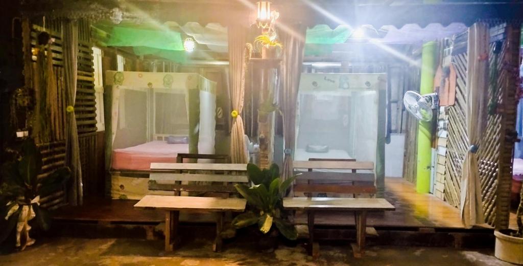Postel nebo postele na pokoji v ubytování Nu Bamboo Backpacker