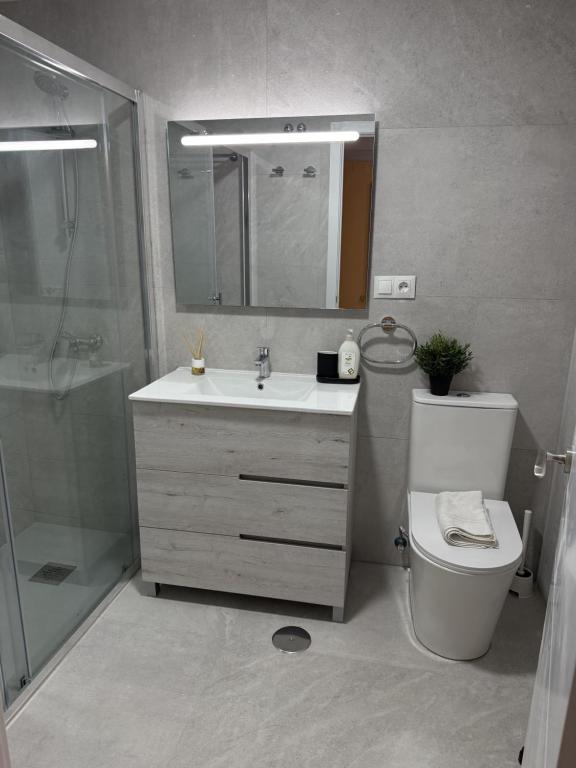 Kúpeľňa v ubytovaní Apartamento catedral A