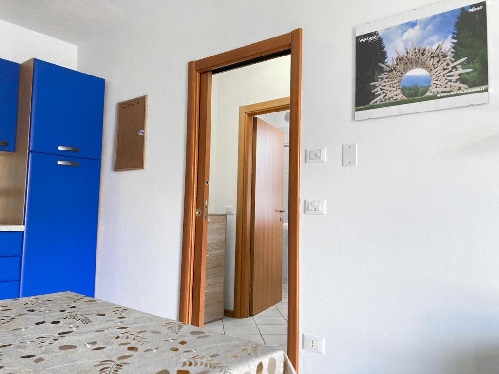 Postel nebo postele na pokoji v ubytování Elegante 1 Br, Bellavista in Valsugana, Trentino