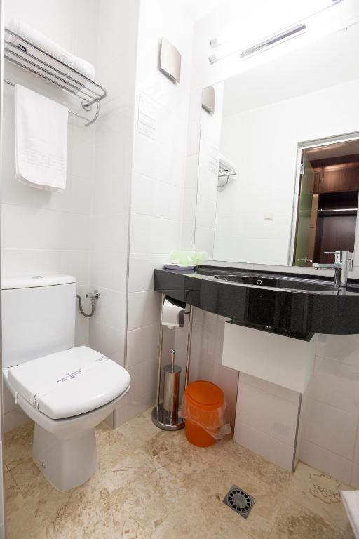 Koupelna v ubytování Hotel Citadella