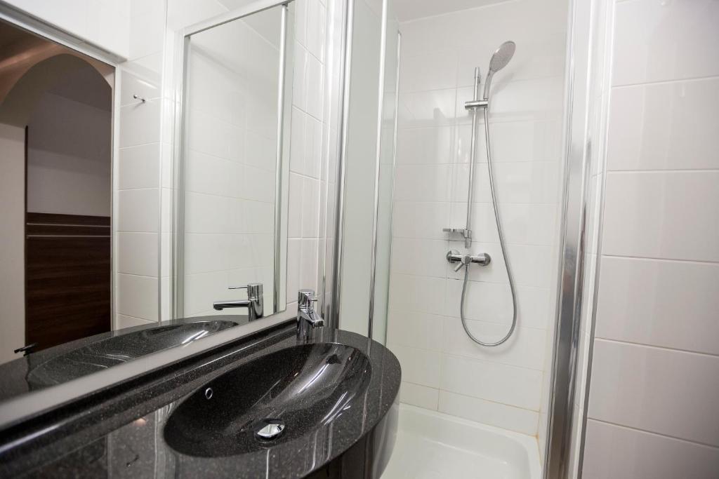 Koupelna v ubytování Hotel Citadella