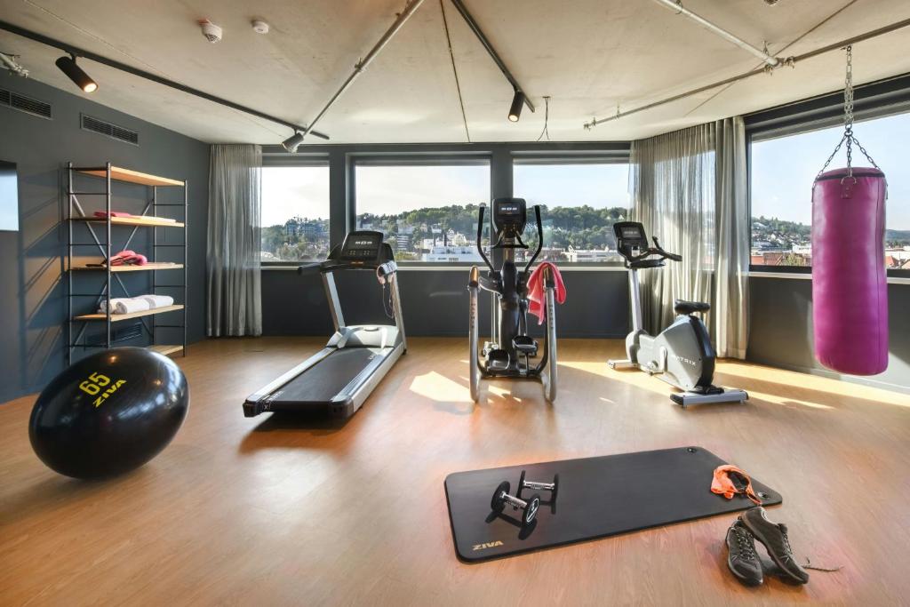 Fitness centrum a/nebo fitness zařízení v ubytování Moxy Stuttgart Feuerbach