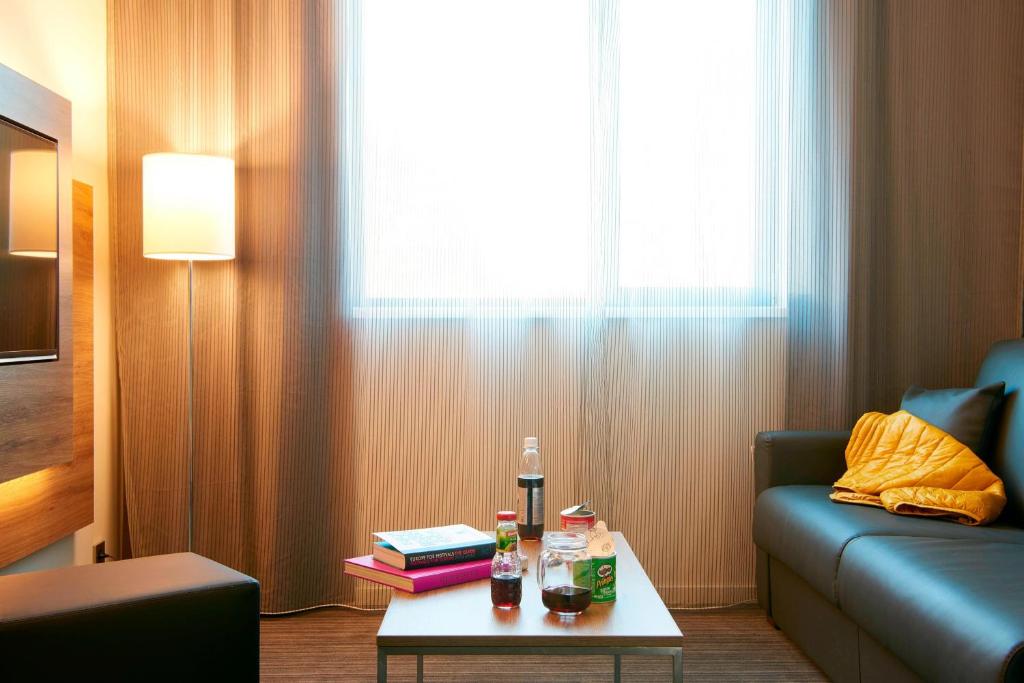 Posezení v ubytování Moxy Munich Messe