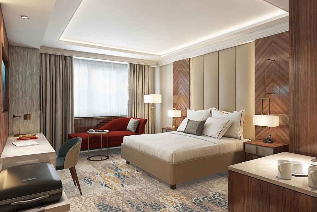 Sheraton Bishkek - Deluxe, Guest Room, 1 King, Trundle Bed, City View