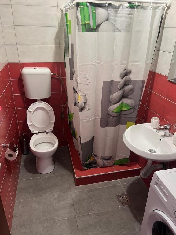 Koupelna v ubytování Apartmani Markovic-jednosoban