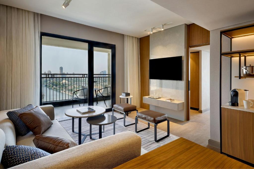 Posezení v ubytování Sheraton Cairo Hotel & Casino