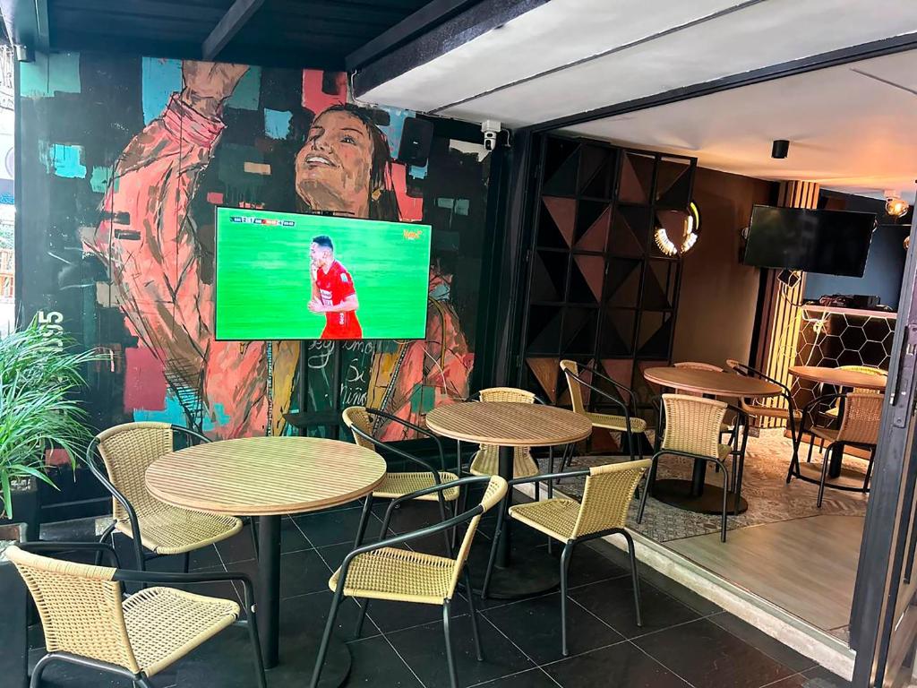 TV a/nebo společenská místnost v ubytování Provenza Medellin Hotel Boutique
