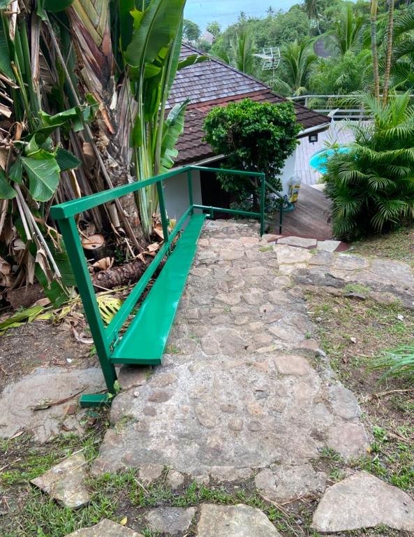 Zahrada ubytování Moorea Happy Bungalow