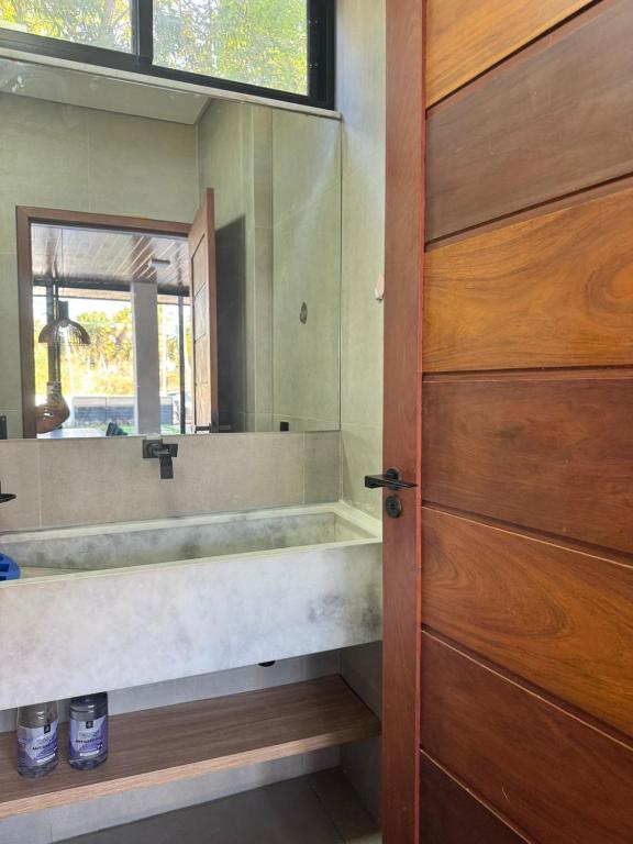 Koupelna v ubytování Casa Glass Lux