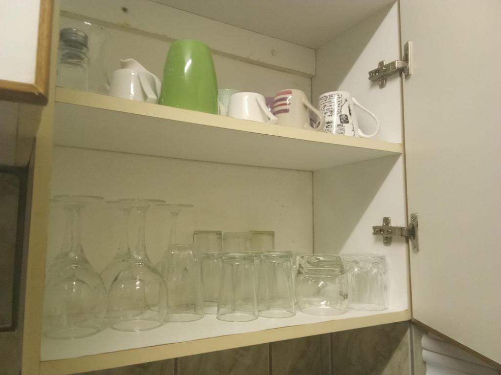 Kuchyň nebo kuchyňský kout v ubytování Seascape Lodge