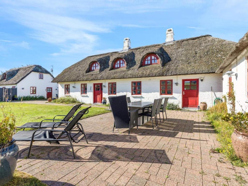 Bygningen som feriehuset ligger i