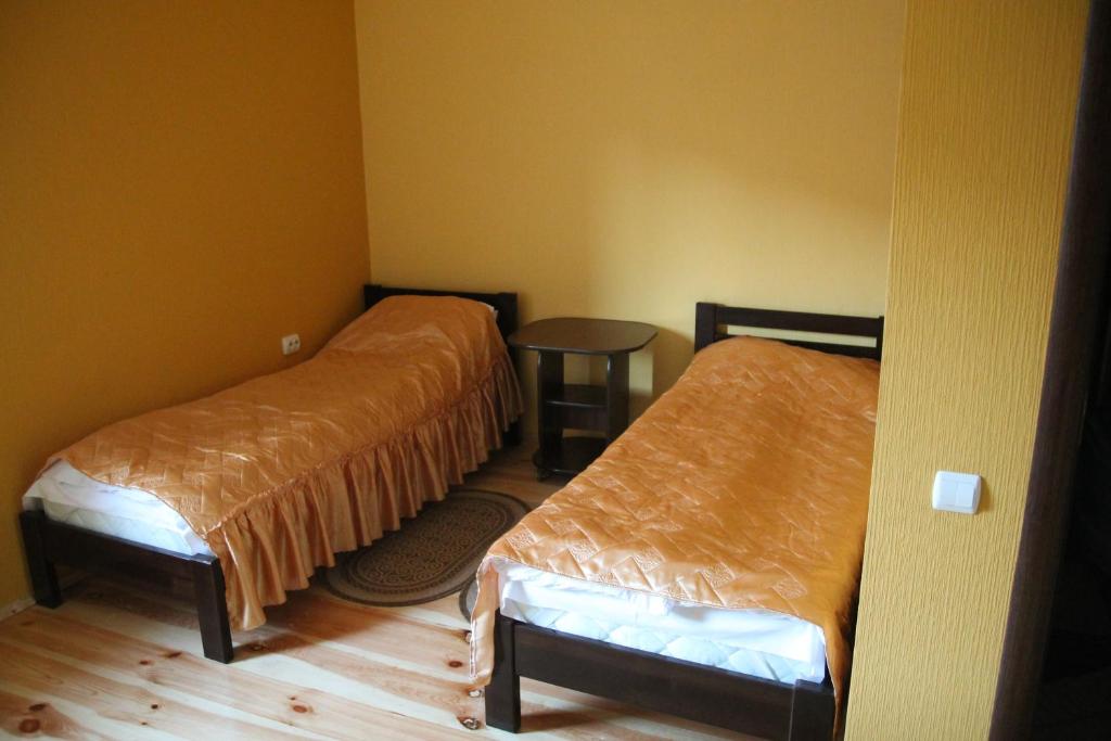 Postel nebo postele na pokoji v ubytování Troyanda