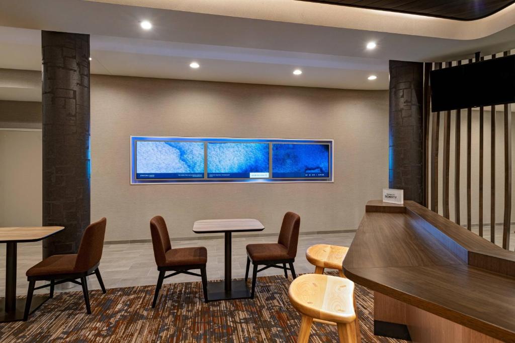 TV a/nebo společenská místnost v ubytování SpringHill Suites by Marriott Dallas Richardson/University Area