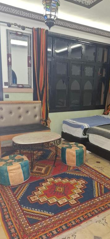 Posezení v ubytování Riad Bab Imlil