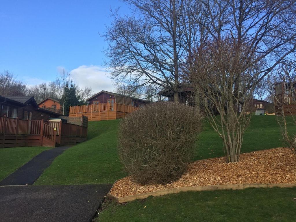 Zahrada ubytování Lukes Lodge, where the fun begins, Woodland View, Hot Tub, dog friendly