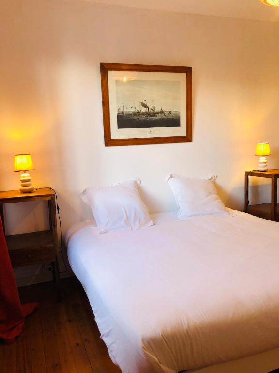 Postel nebo postele na pokoji v ubytování Villa Triton - Vue mer