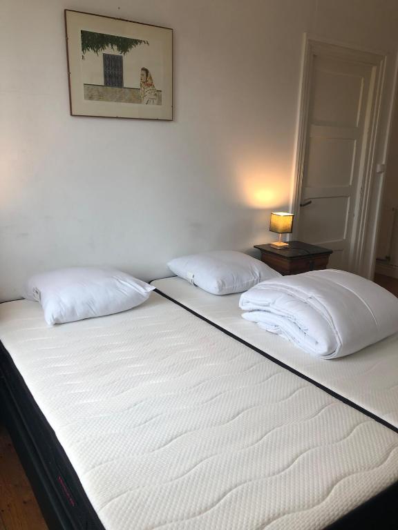 Postel nebo postele na pokoji v ubytování Villa Triton - Vue mer