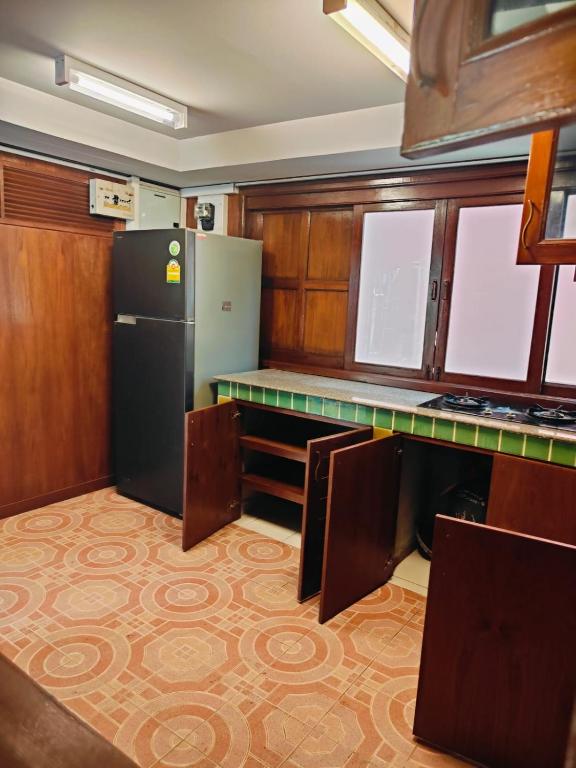 Kuchyň nebo kuchyňský kout v ubytování Ban Elephant Blanc Bungalow