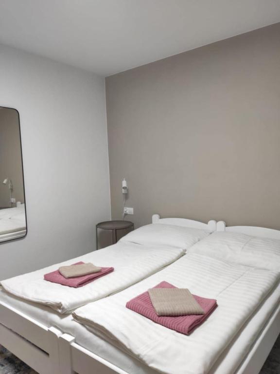 Postel nebo postele na pokoji v ubytování Privat Julia