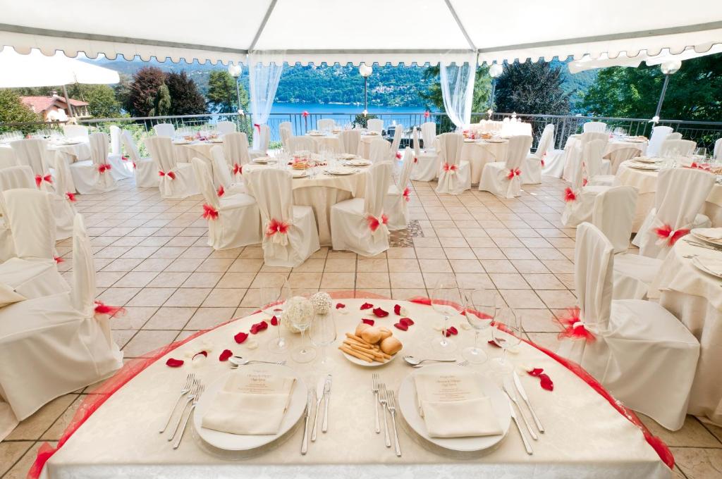 Restaurace v ubytování Le Betulle, Villa Ferrari