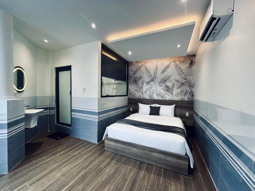 Postel nebo postele na pokoji v ubytování ON Hotel