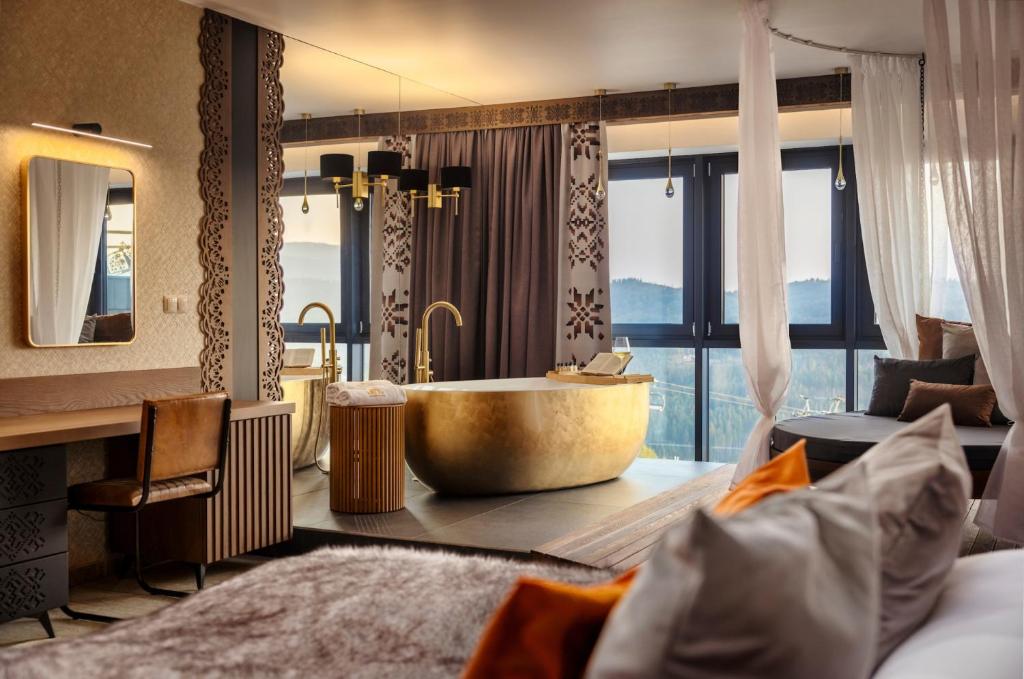 Posezení v ubytování Złoty Groń Resort & Spa