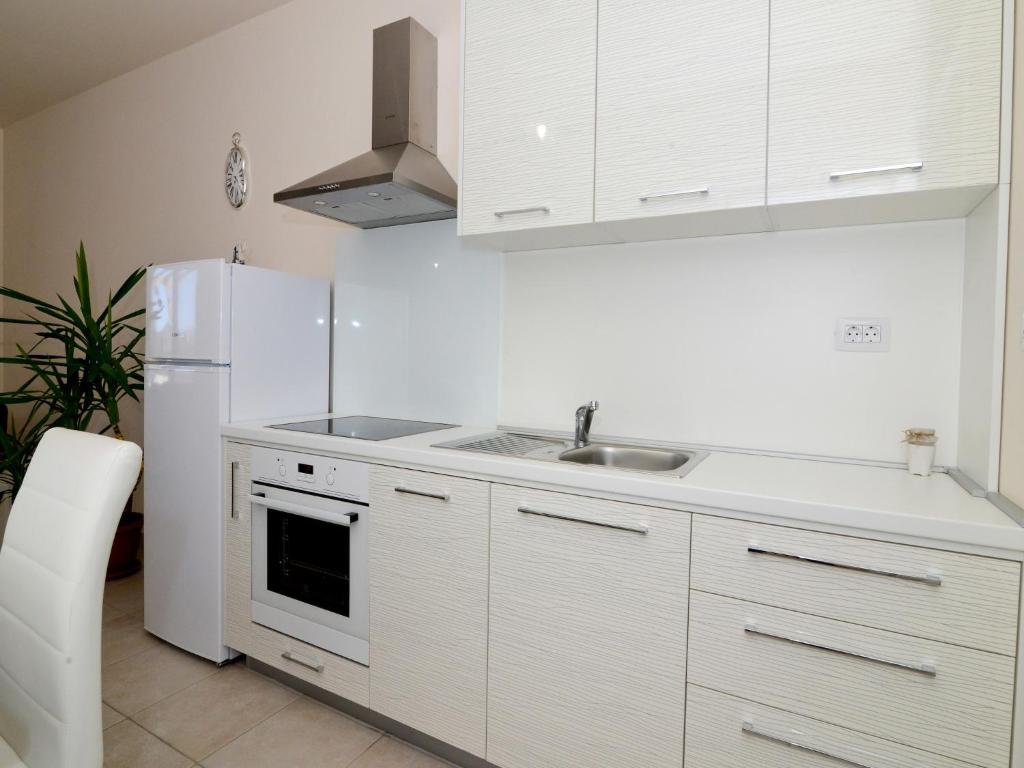 Kuchyňa alebo kuchynka v ubytovaní Apartment in Ljubac near the Sea