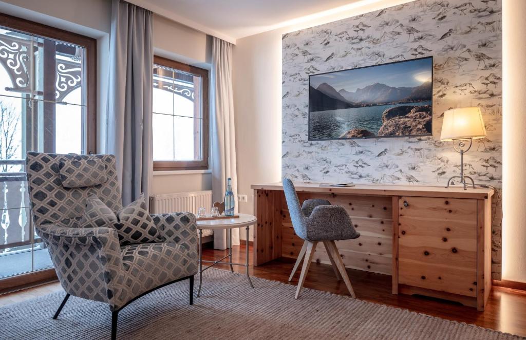 Posezení v ubytování Hotel der Wiesenhof